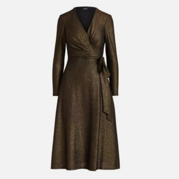 NWT LAUREN Ralph Lauren Jacquard Dress - Picture 4 of 16